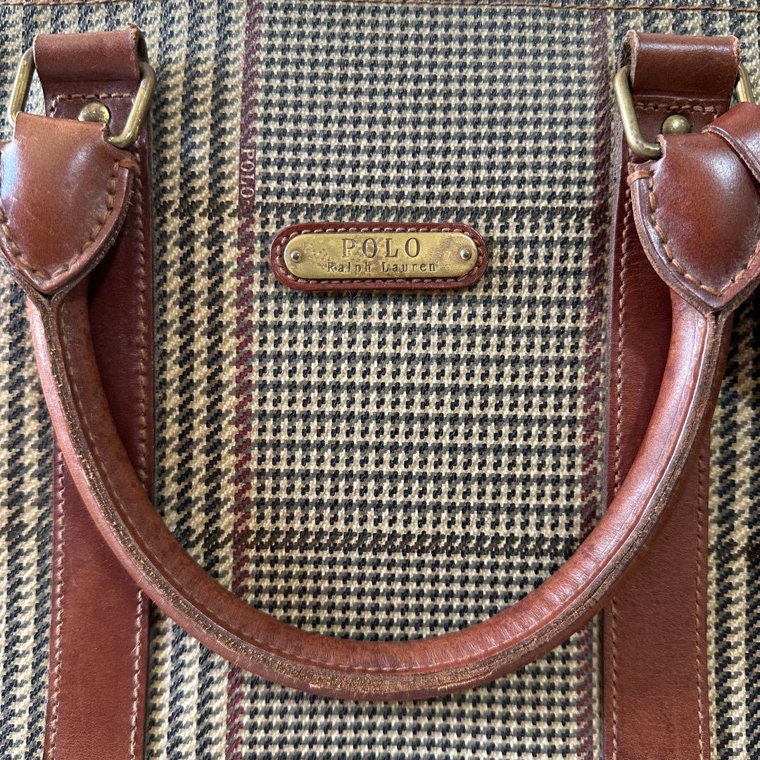 専用★60㎝　大容量　大きいサイズ　ラルフローレン　ボストンバッグ　千鳥格子