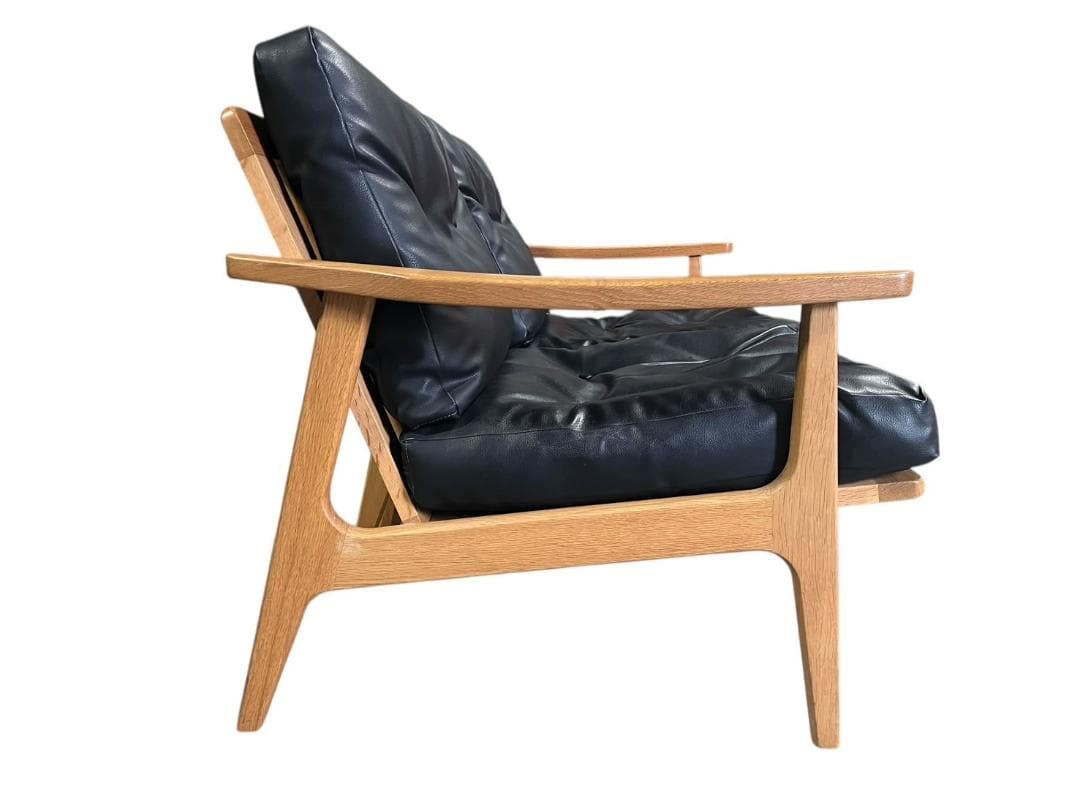 ◇マルニ60 maruni60 オーク フレームチェア 肘掛け有　2掛けソファ