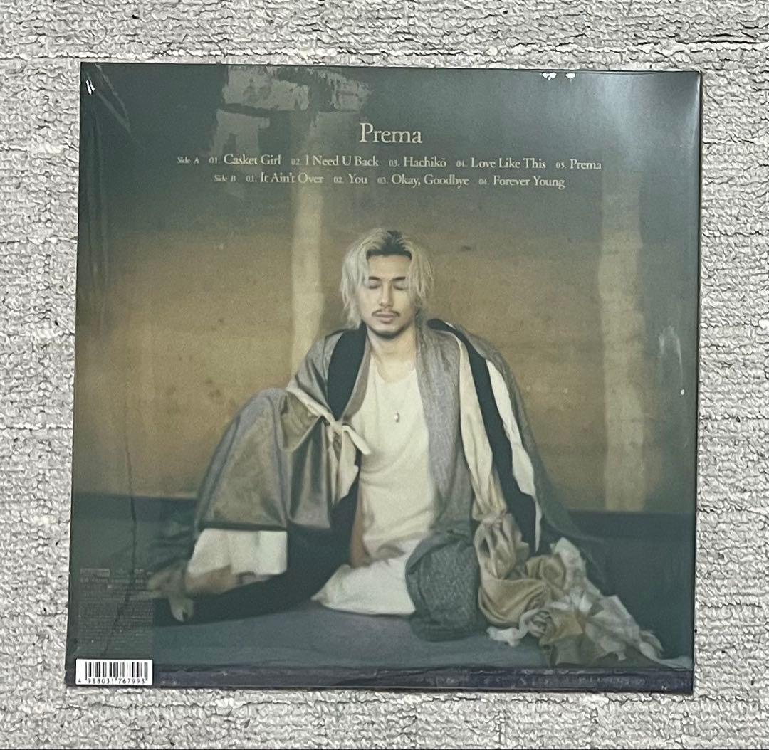 新品未開封 Prema＜限定盤/Colored Vinyl＞ 藤井風 レコード