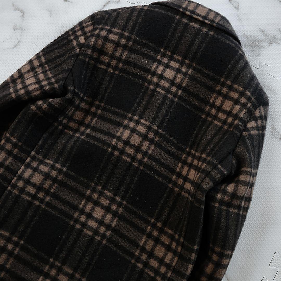 美品✨現行タグ HUGO BOSS チェスターコート マルチチェック 肌触り◎