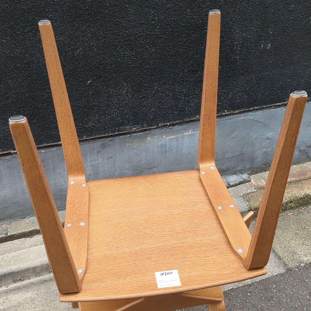 手渡希望★アルペール SAYA wood leg 中古2脚 イタリア2019製