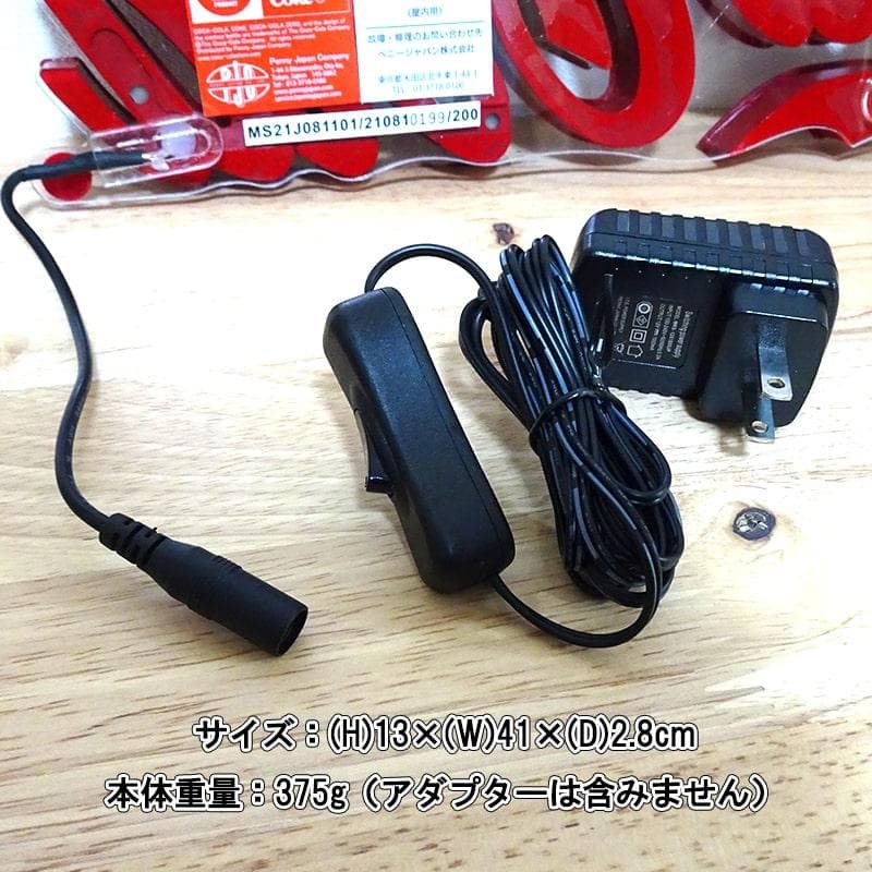 コカ・コーラ LEDライト ネオン ミニレタリングサイン 電飾看板 カフェ 赤
