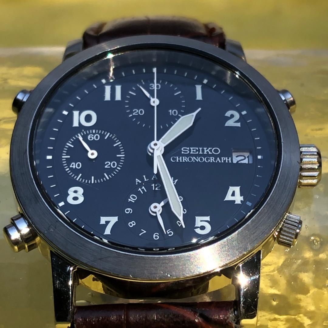 SEIKO クロノグラフ　稼働品　クォーツ