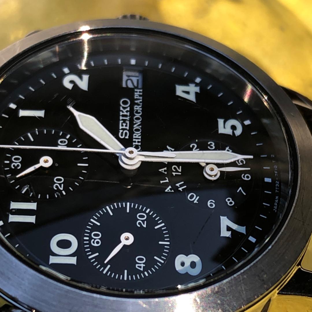 SEIKO クロノグラフ　稼働品　クォーツ