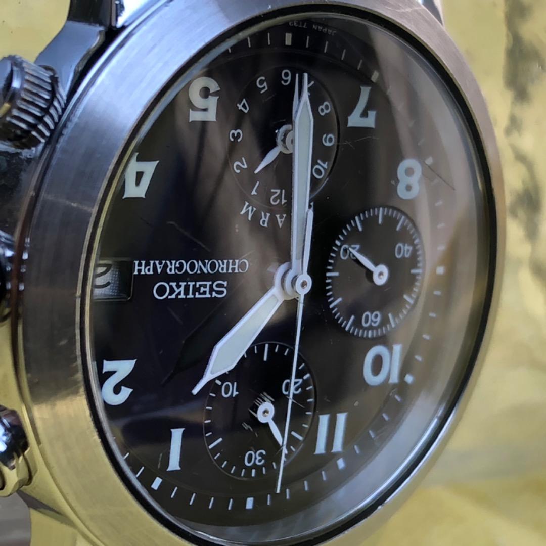 SEIKO クロノグラフ　稼働品　クォーツ