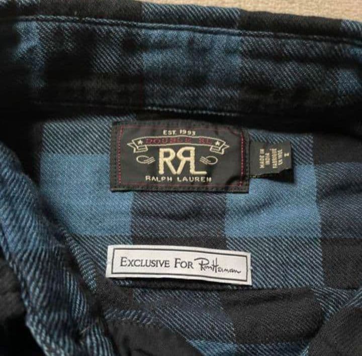 ロンハーマン別注 RRL バッファローチェックシャツ M