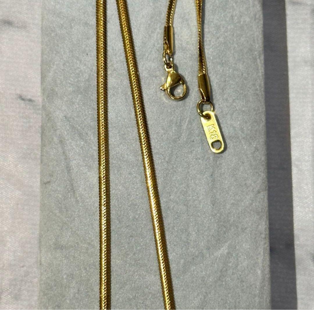 K18 刻印　ネックレス　ネックレスチェーンゴールド