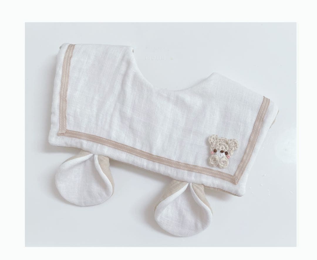 ハンドメイドスタイ　くまみみセーラースタイ　Chi♡様