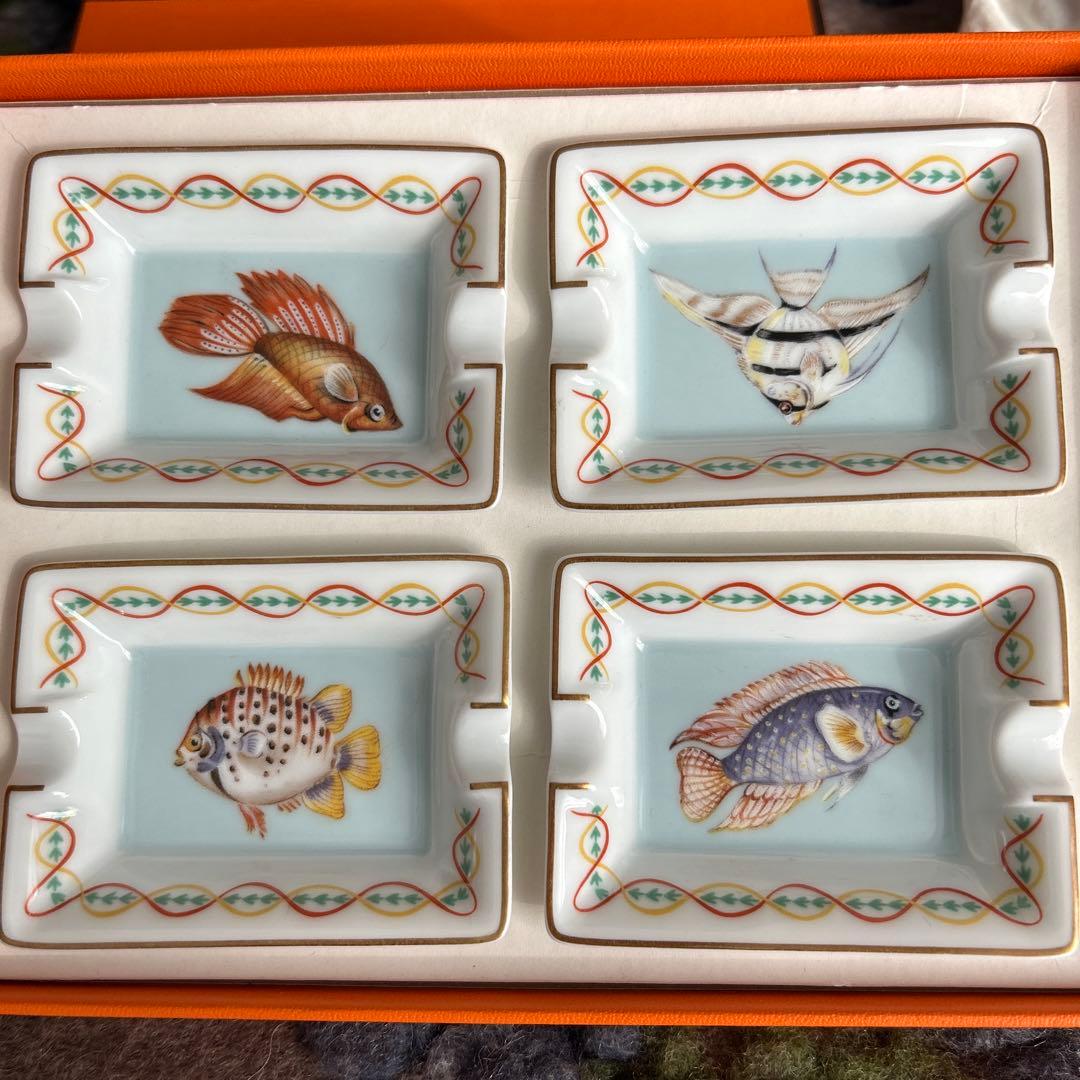 エルメス ミニアッシュ フィッシュトレイ 4客