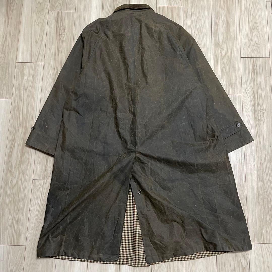 80s ポロバイラルフローレン オイルドコート USA製　バーレー　一枚袖 XL