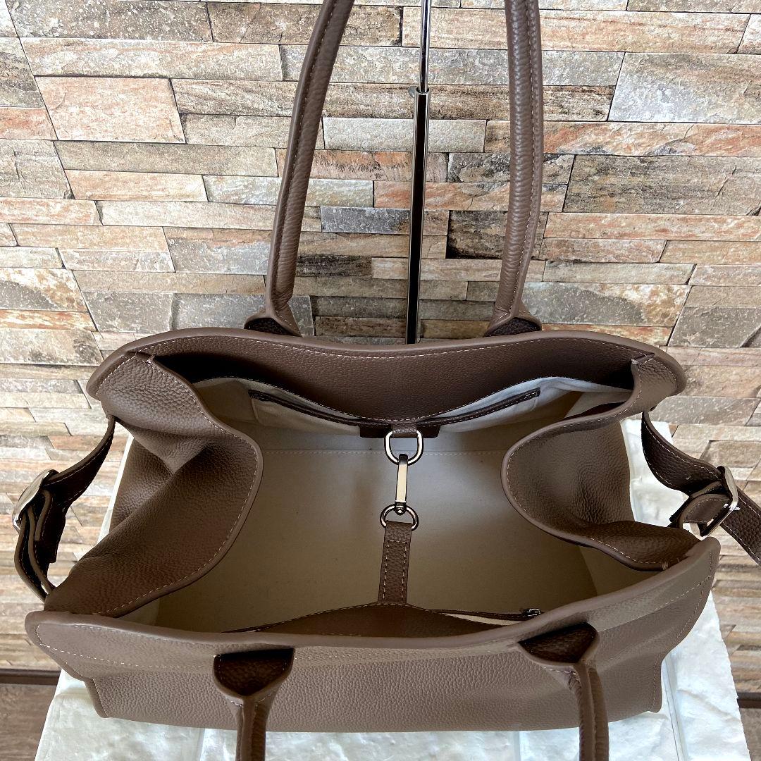 【美品】JISTORY　SIDE BELT BOSTON BAG　ブラウン