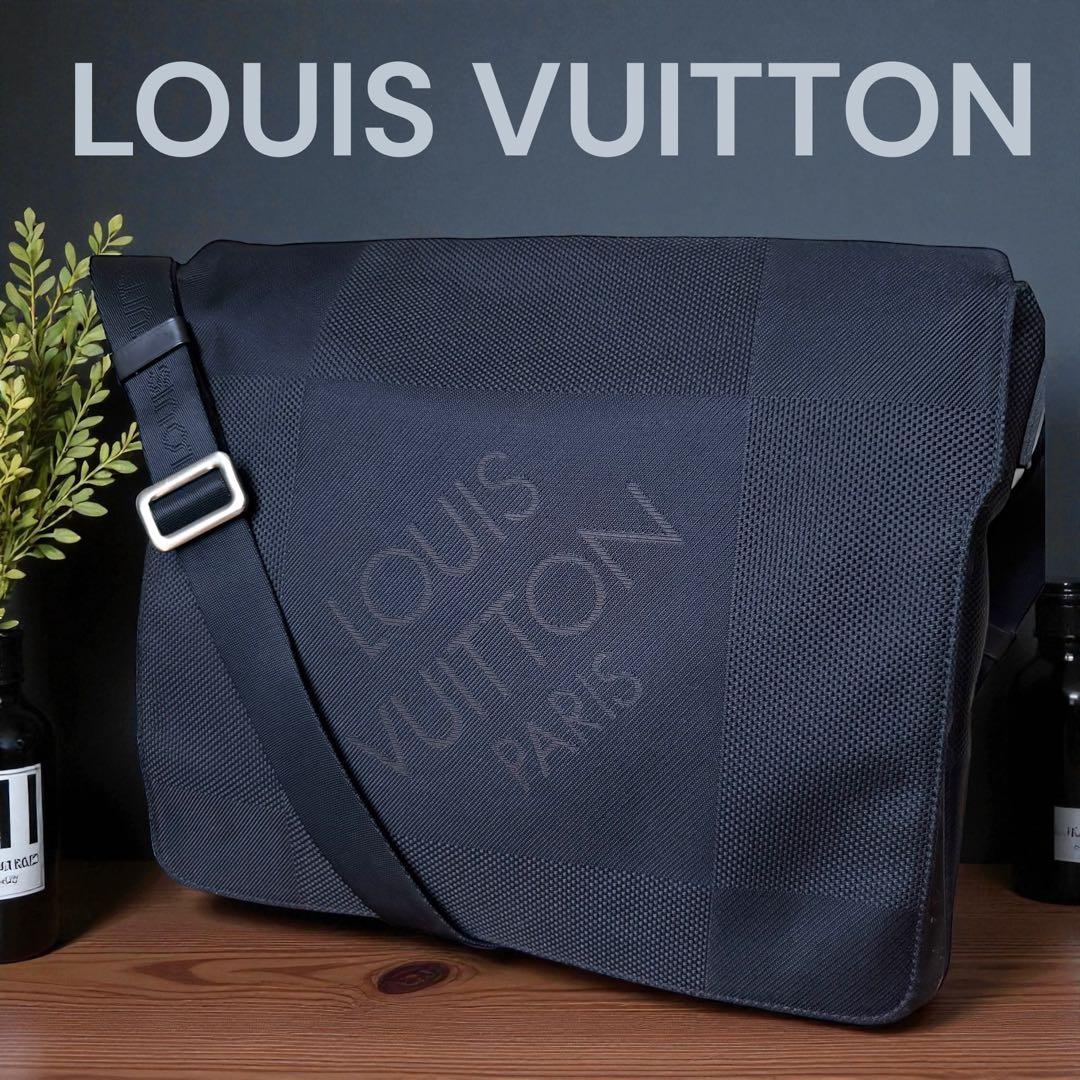 美品　ルイヴィトン ダミエジェアン メサジェ ノワール 斜め掛け ショルダー