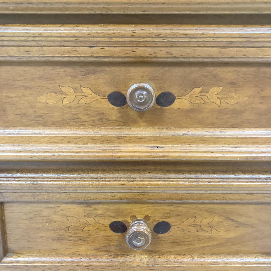 イタリア　象嵌　３段チェスト　サイドチェスト　クラシック