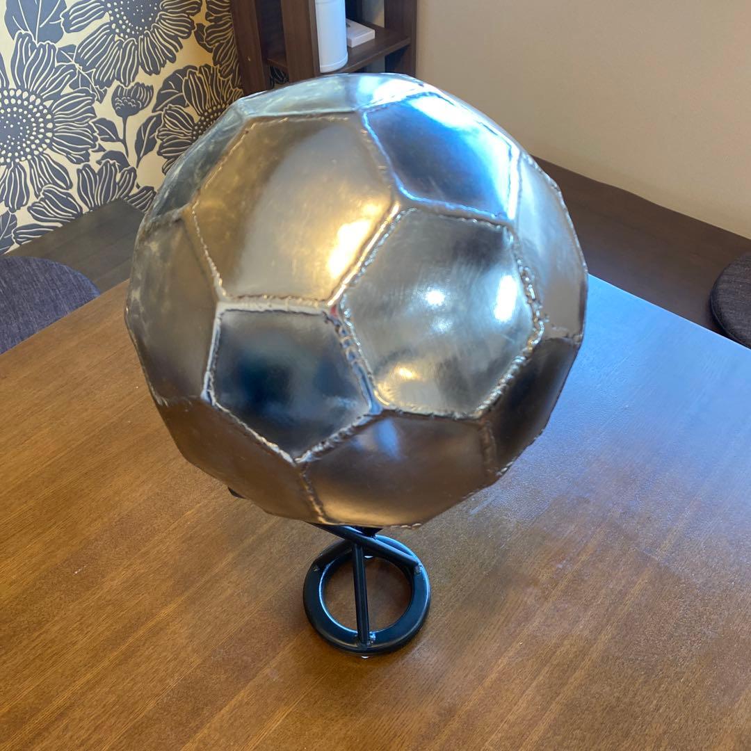 ［サッカーボールオブジェ］iron金属製インテリア
