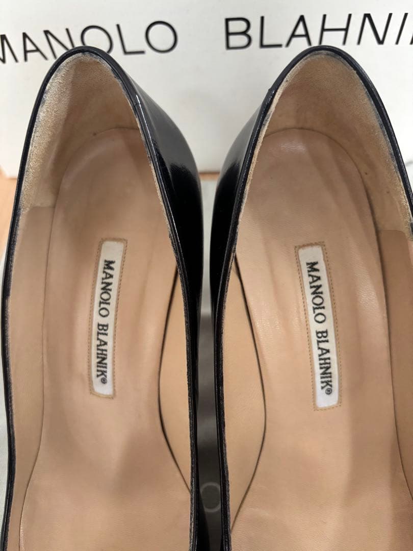 MANOLO BLAHNIK ブラック 黒 パンプス　39