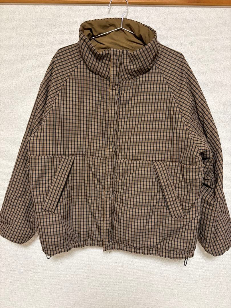 【♡♡♡さん専用】kastane チェック中綿リバーシブルアウター ブラウン　M