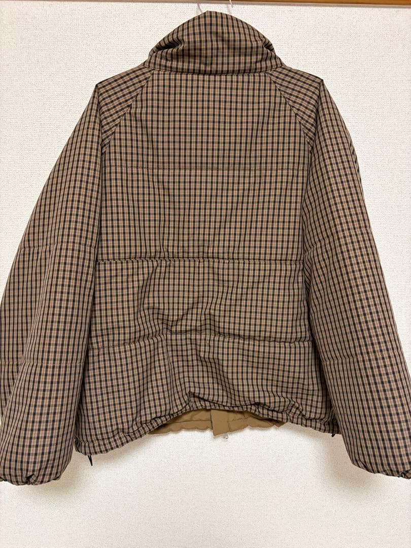 【♡♡♡さん専用】kastane チェック中綿リバーシブルアウター ブラウン　M