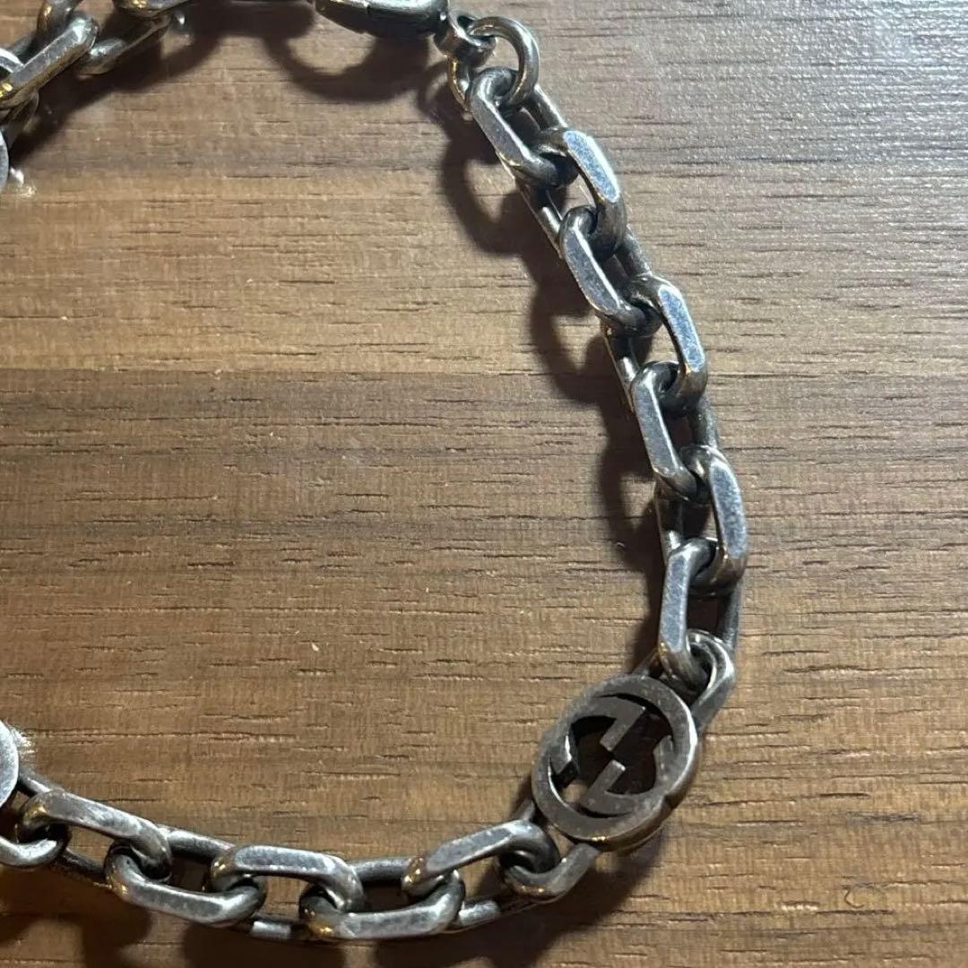 正規品　GUCCI　インターロッキング　ブレスレット　19号