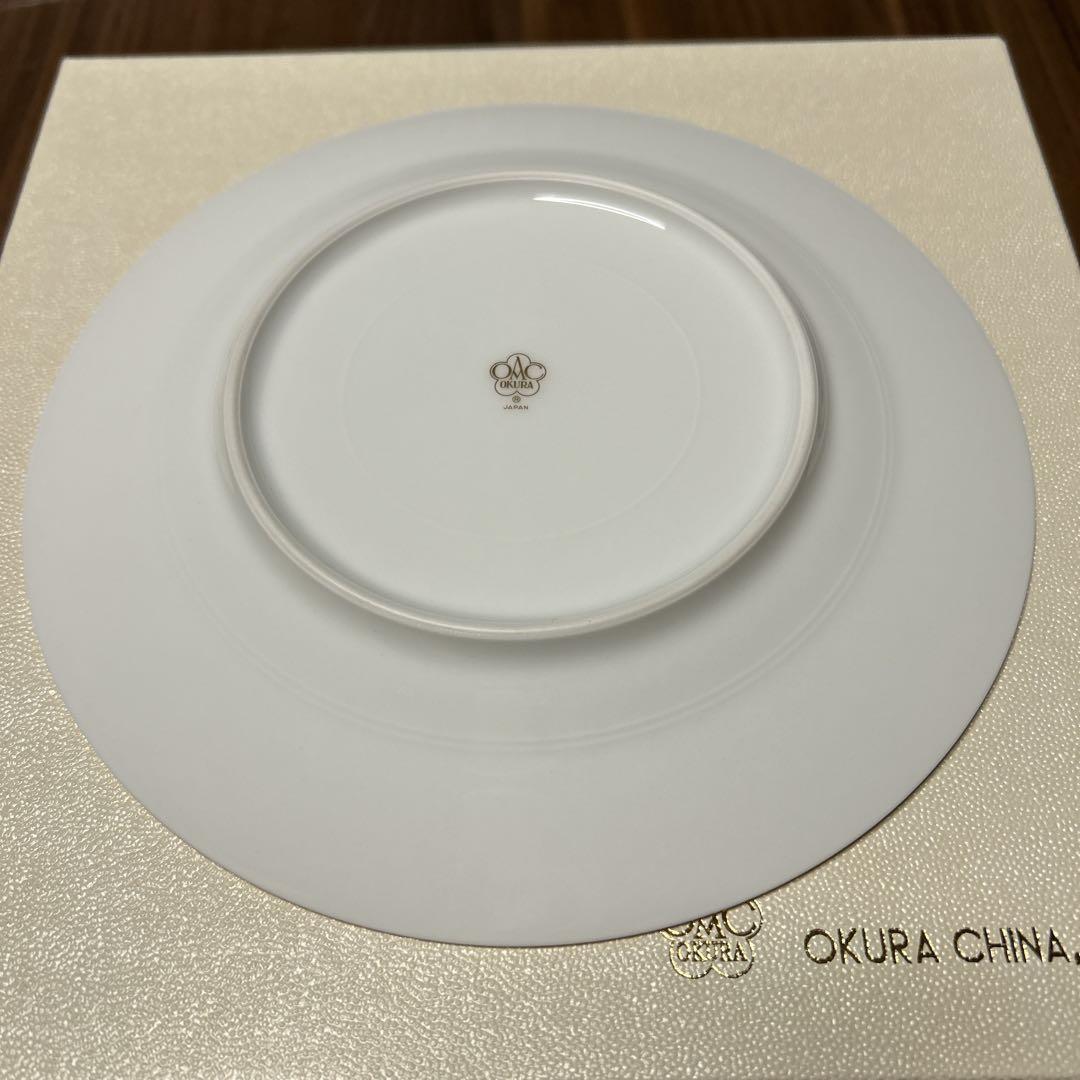 【新品•未使用•4色セット•箱あり】大倉陶園 色蒔 パンジー デザート皿