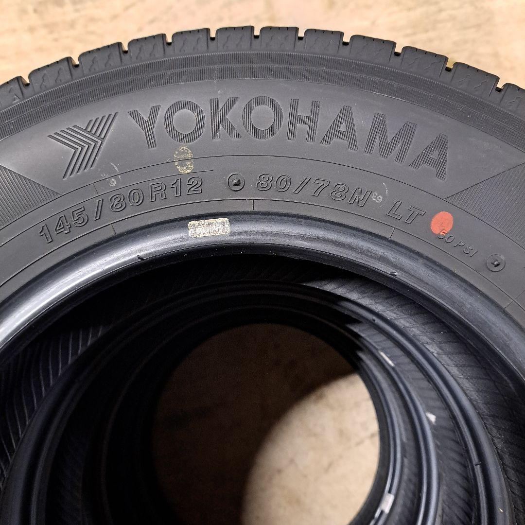 145/80R12　80/78N　LT　ヨコハマ　アイスガードiG91　4本