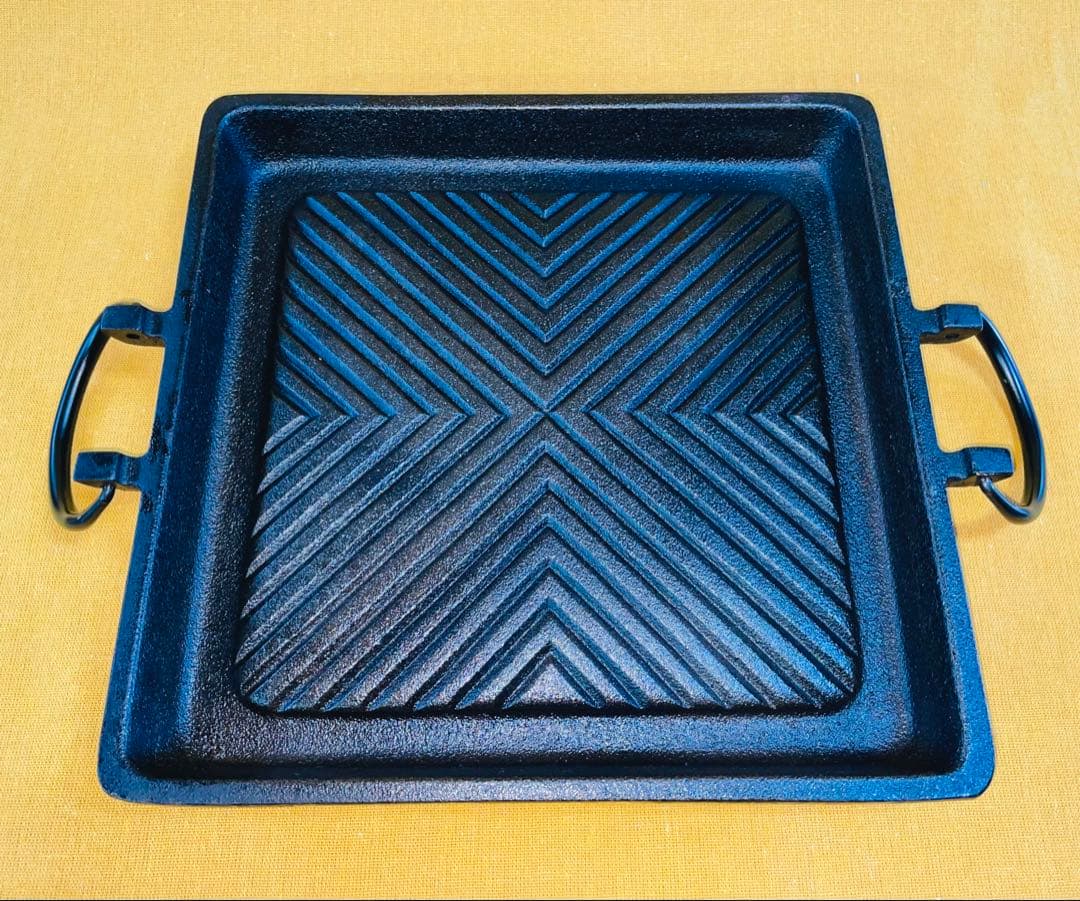 この冬 本物の 南部鉄器 で肉を焼こう‼️グリルパン① 重量級 焼肉 鉄鍋 鉄分
