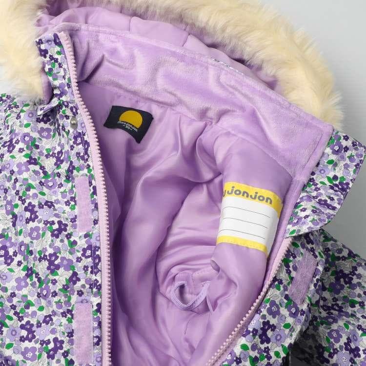 新品100 小花柄スノーコンビ・ジャンプスーツ