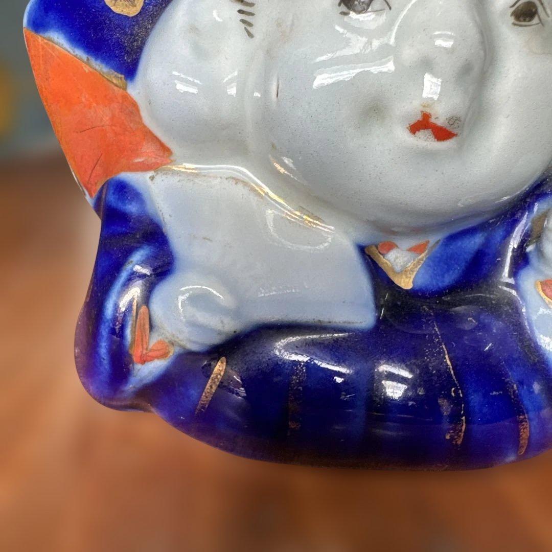 骨董　蔵出し　時代物　福助　置物　縁起物