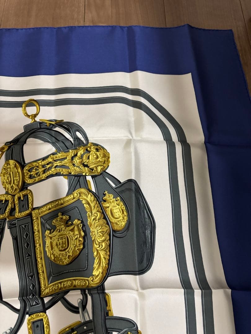 ぽ*ち様 HERMES スカーフ　90 未使用　美品