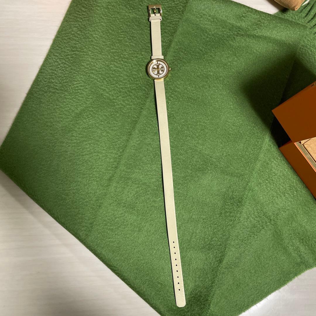 【美品】TORY BURCH トリーバーチ 腕時計 レザー スイス製 箱付き