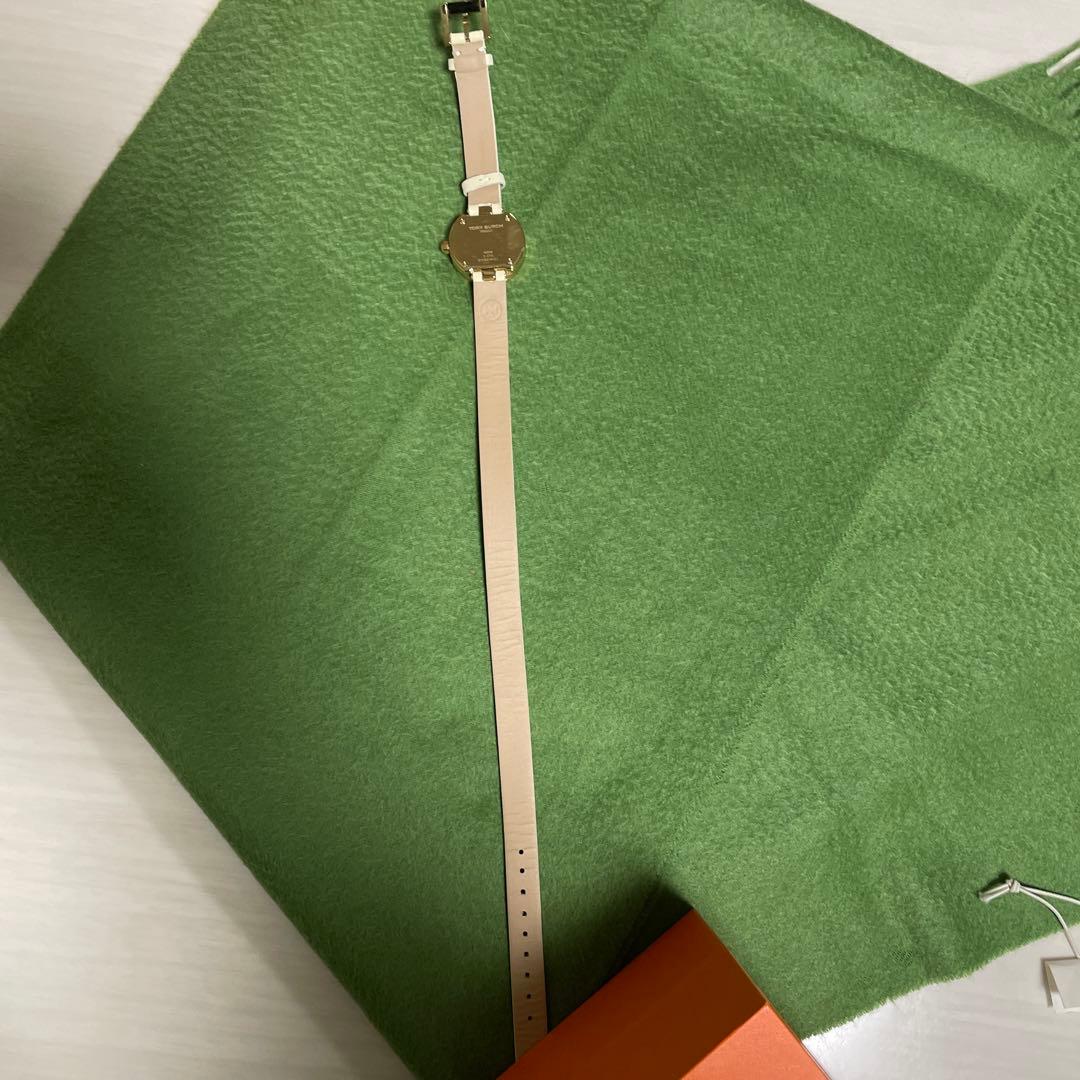 【美品】TORY BURCH トリーバーチ 腕時計 レザー スイス製 箱付き