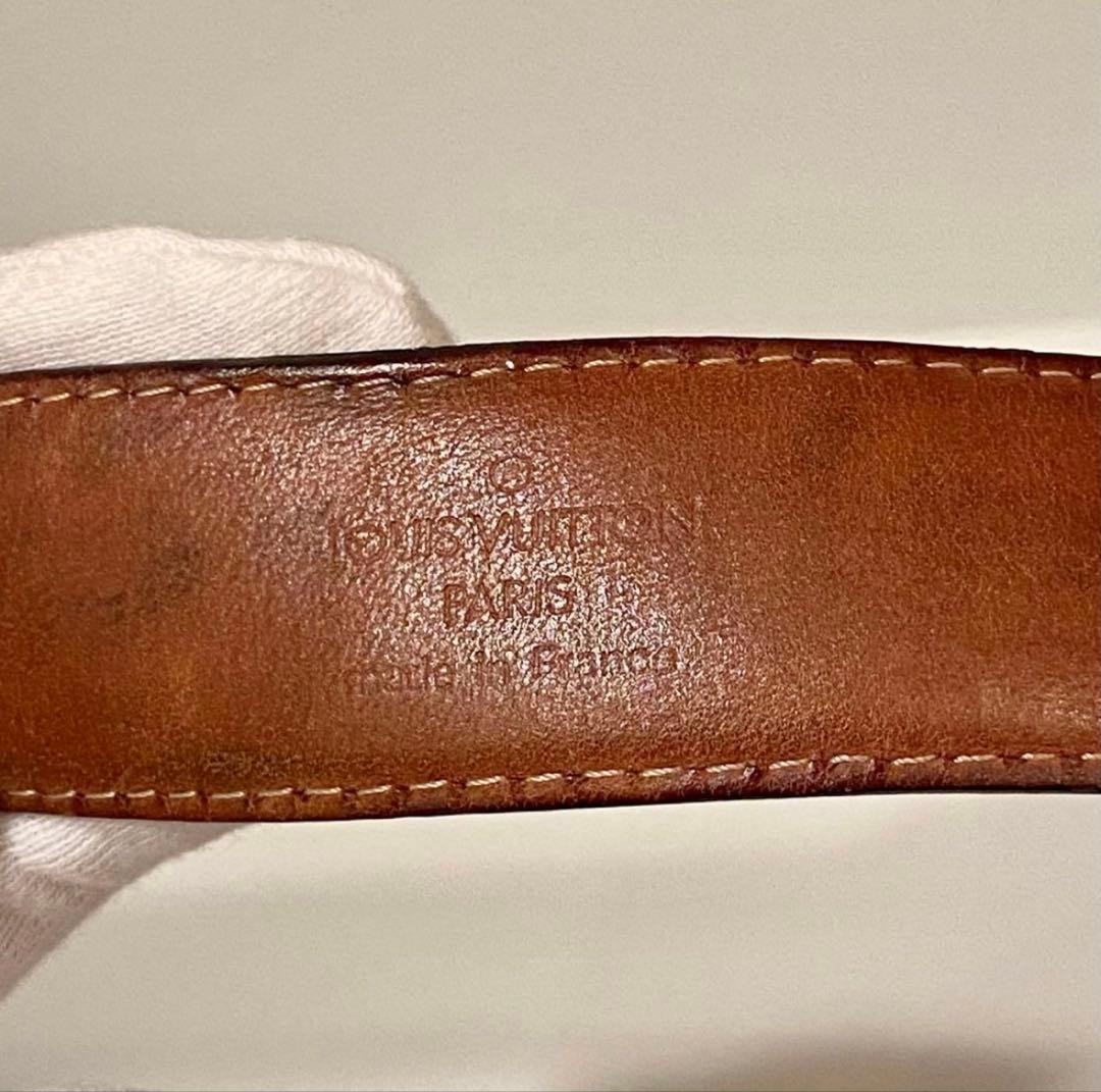 LOUIS VUITTON ブラウンレザーベルト