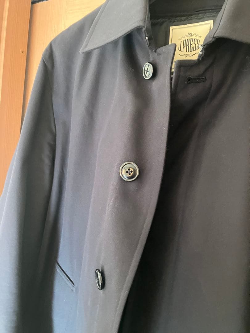 ジェイプレスJ.PRESS コンパクトスピンギャバジン ステンカラーコート
