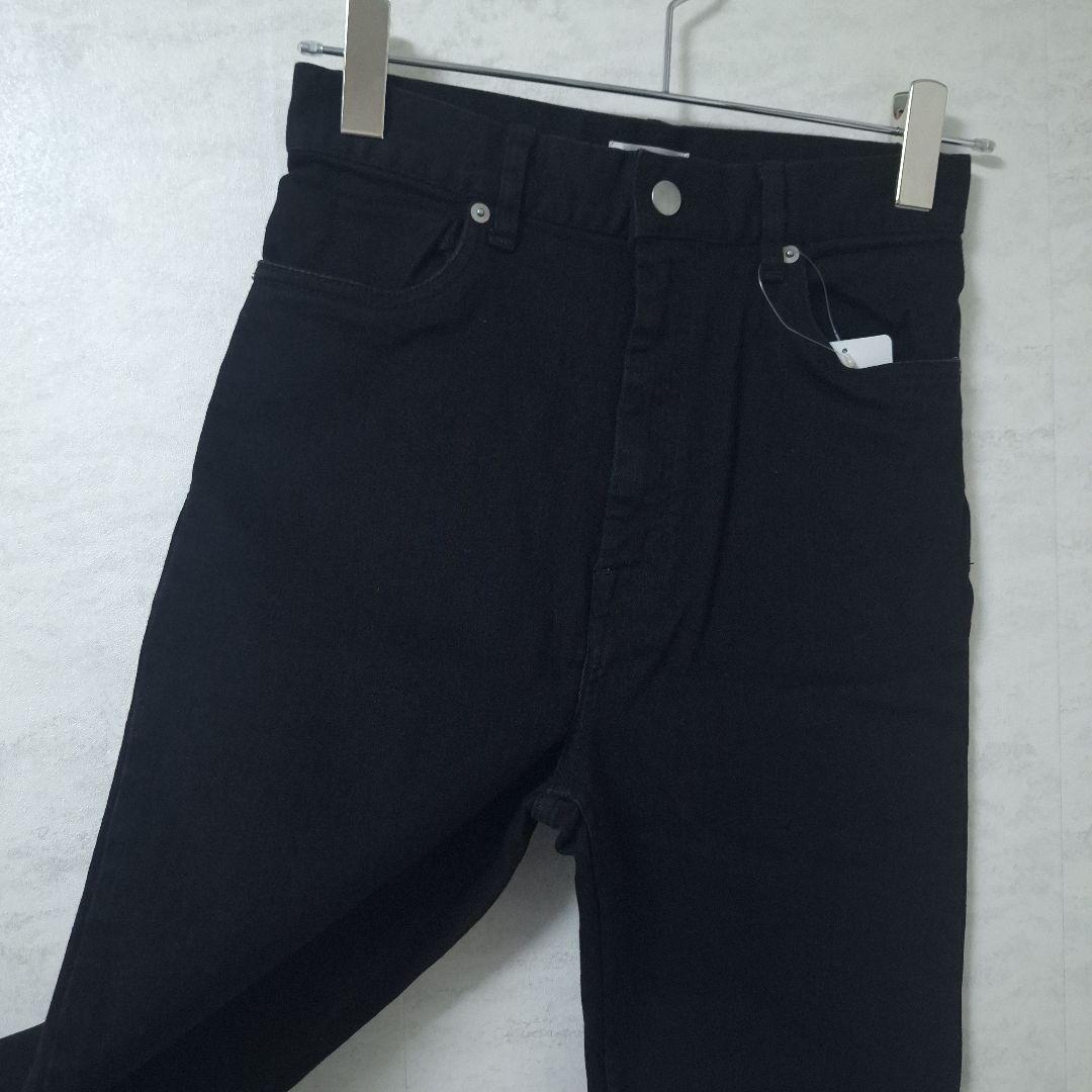 新品 エディットフォー ルル ハイウエスト ブラック ストレートデニム 美脚