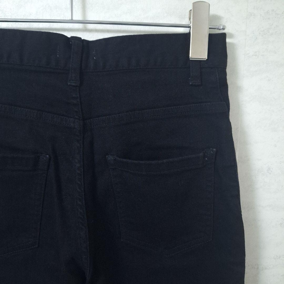 新品 エディットフォー ルル ハイウエスト ブラック ストレートデニム 美脚