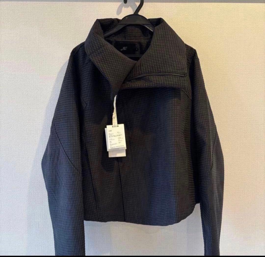 ジャケット・アウター JCAESAR Asymmetric Zipper Short Jacket