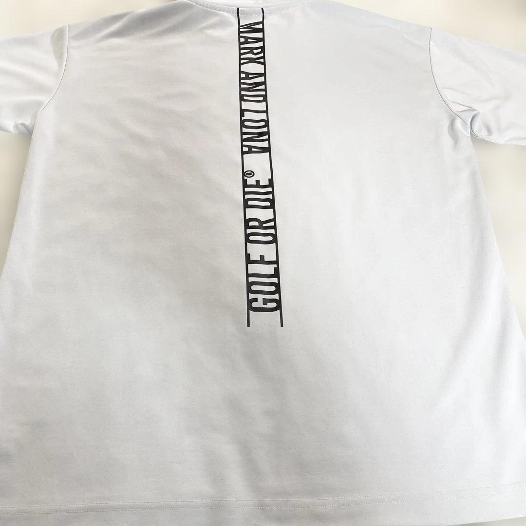 ワ*ー様 MARK&LONA モックネック　半袖 Tシャツ スカル　ゴルフ　L