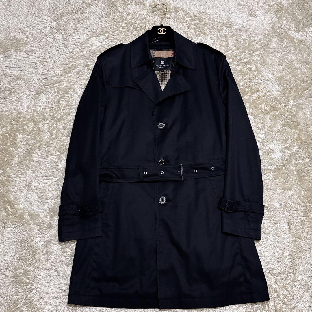 美品✨ ブラックレーベルクレストブリッジ　シングルトレンチコート　ライナー付