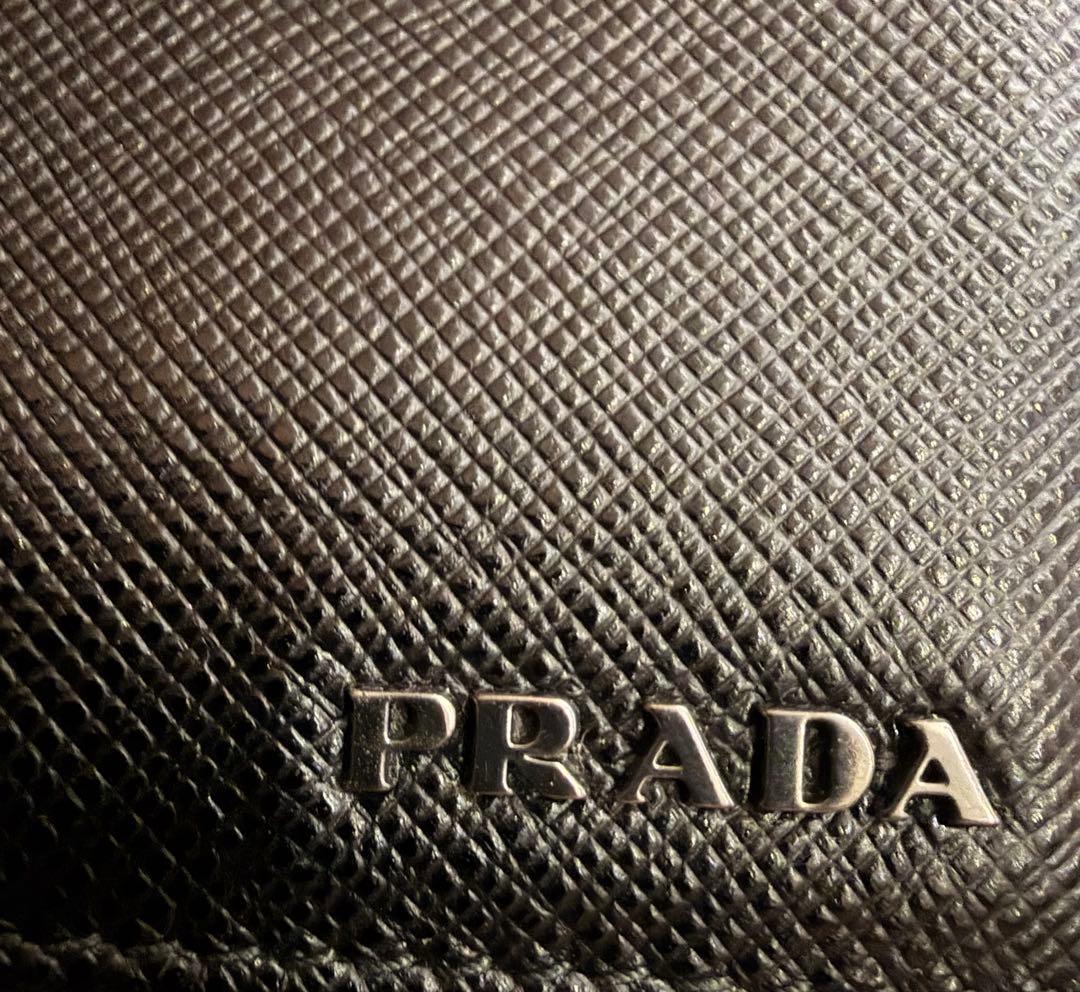 PRADA マネークリップ レザーブラック