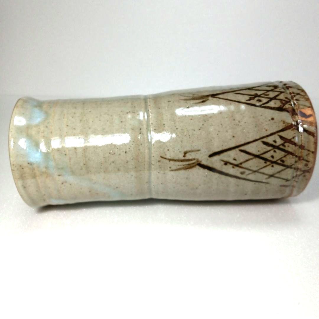 絵唐津 花生 (花入れ) 藤原 一門 茶道具
