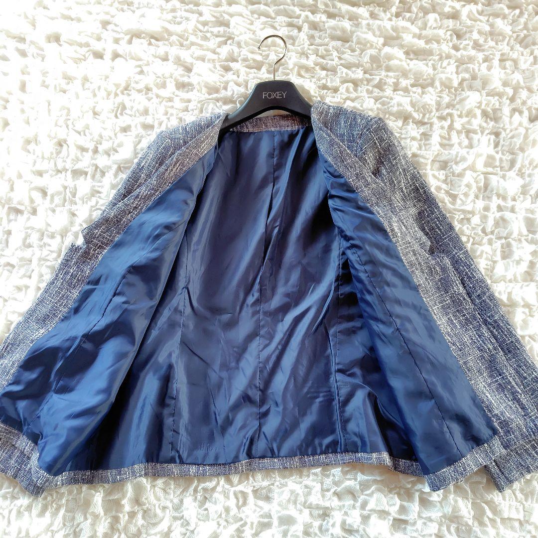 美品　23区　Flolia　48　セットアップ　ツイードジャケット　パンツスーツ