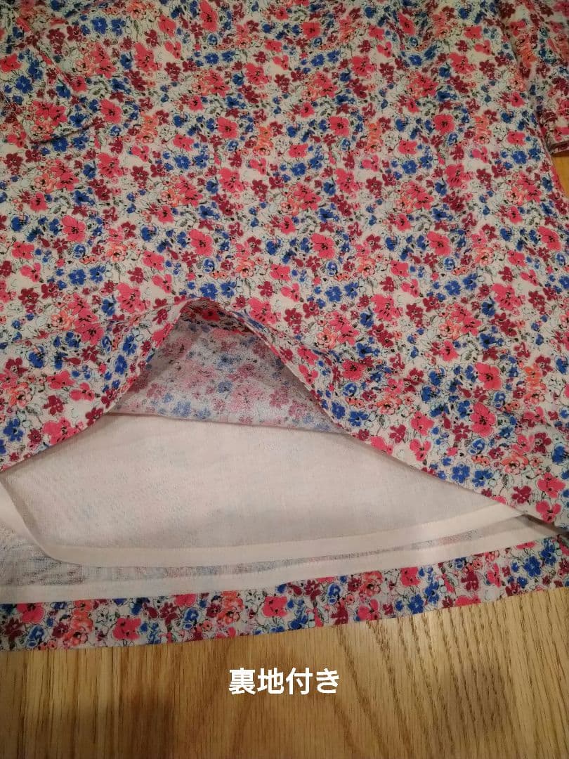 Bonpoint【新品タグ付き】花柄 フリル長袖 ワンピース 150cm14A