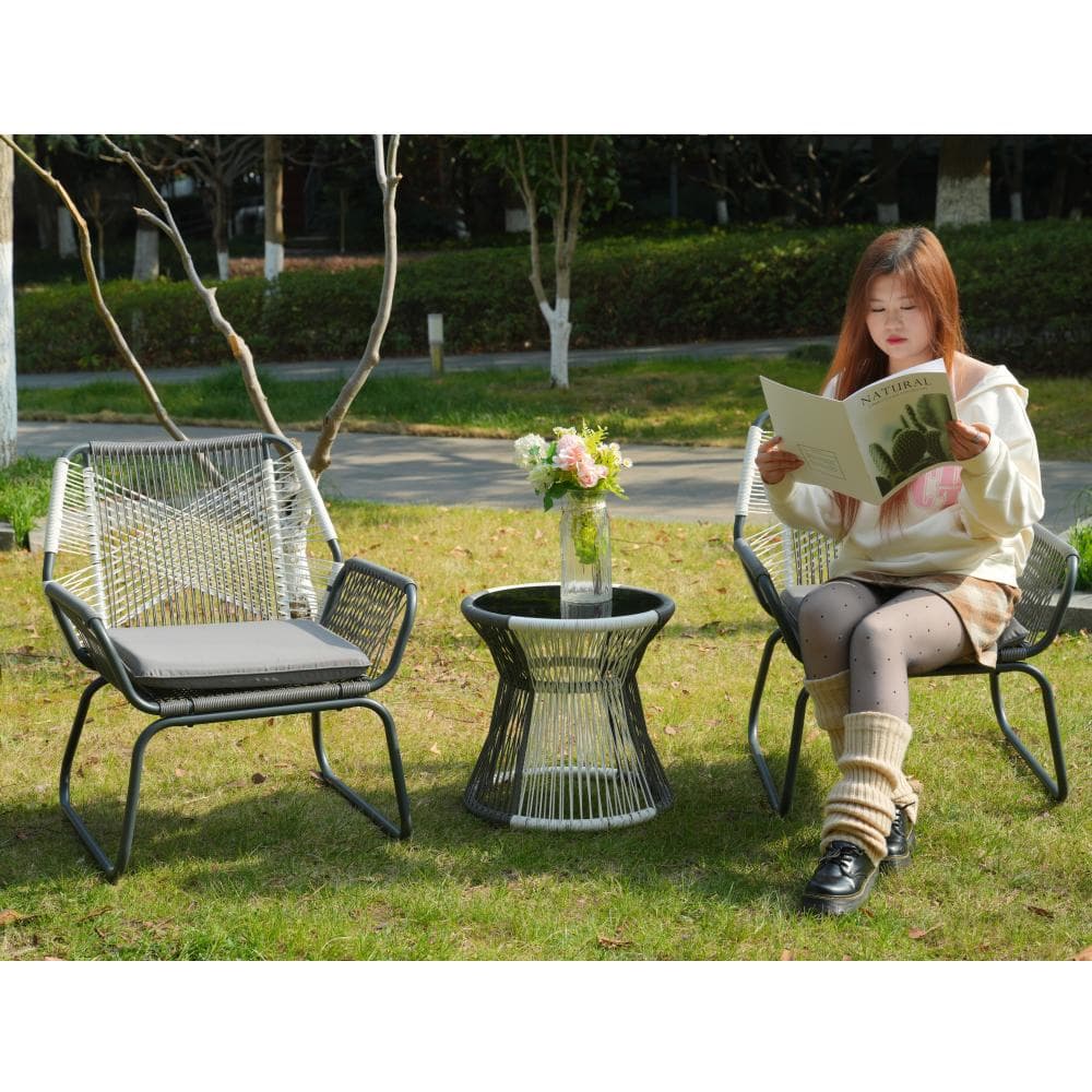 ガーデンファニチャー テーブル 3点セット 2脚ガーデンガーデンチェア