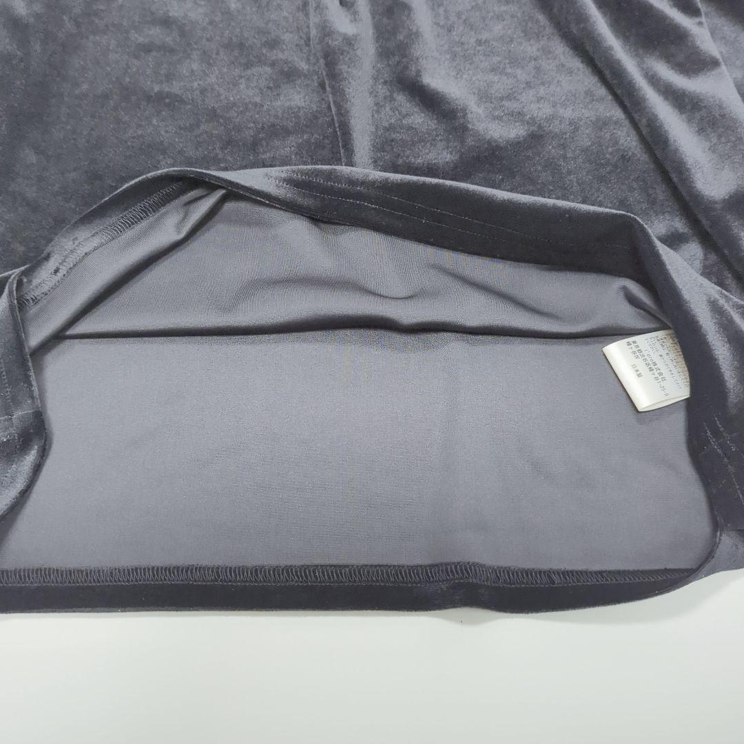 ENOF イナフ velour jersey zip tops black