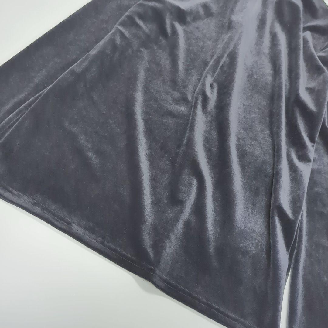 ENOF イナフ velour jersey zip tops black