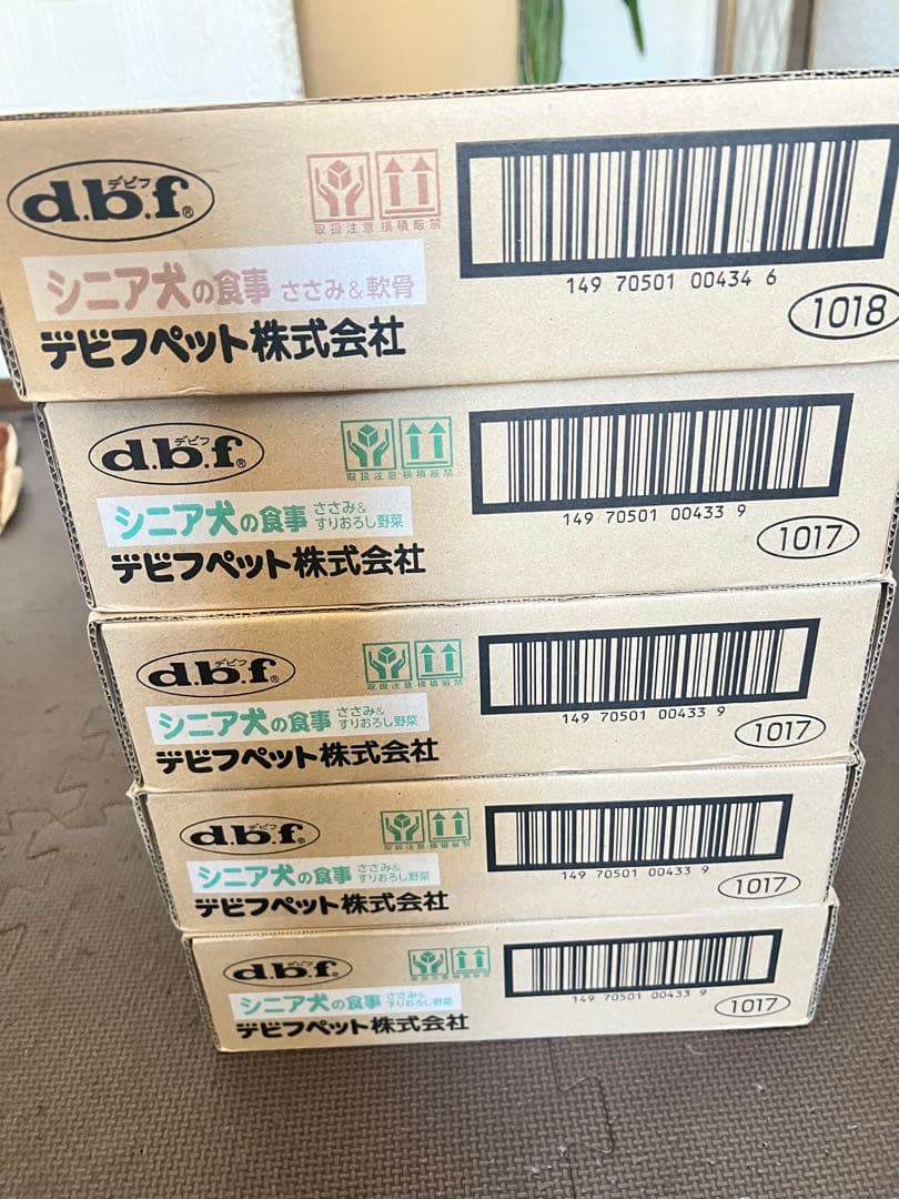 F*y様 d.b.f シニア犬の食事 85g×24缶5箱合計120缶