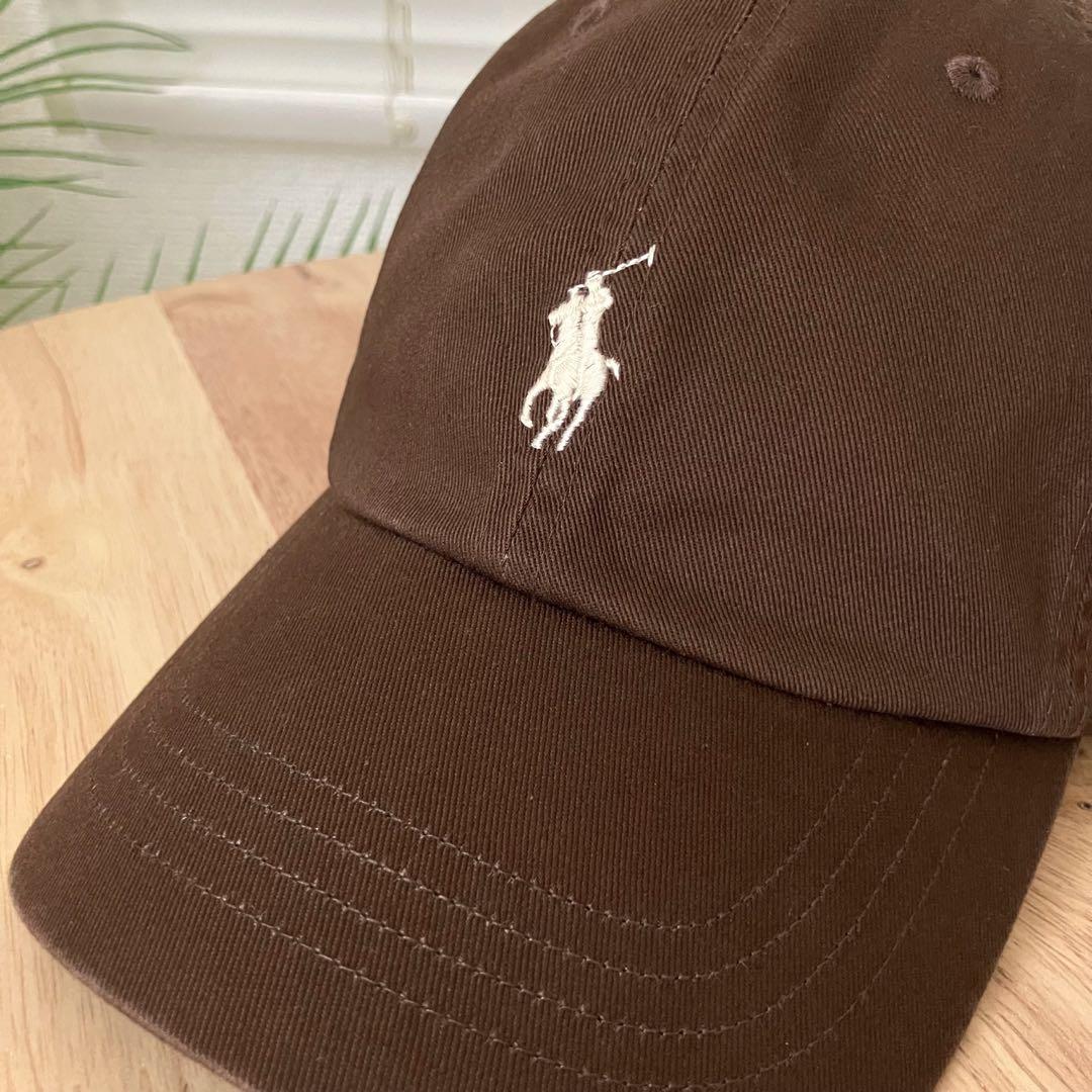 【新品】ポロ ラルフ ローレン CAP キャップ ブラウン
