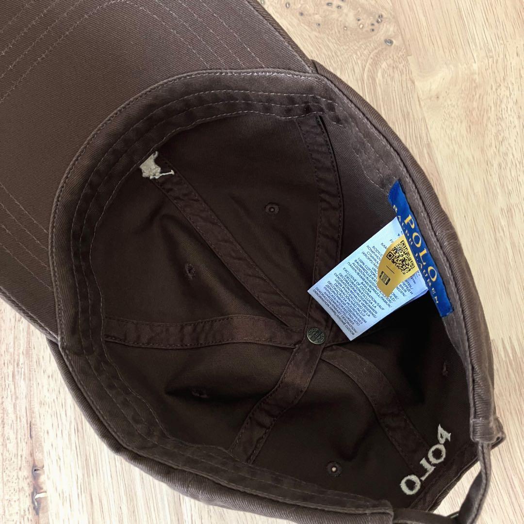 【新品】ポロ ラルフ ローレン CAP キャップ ブラウン