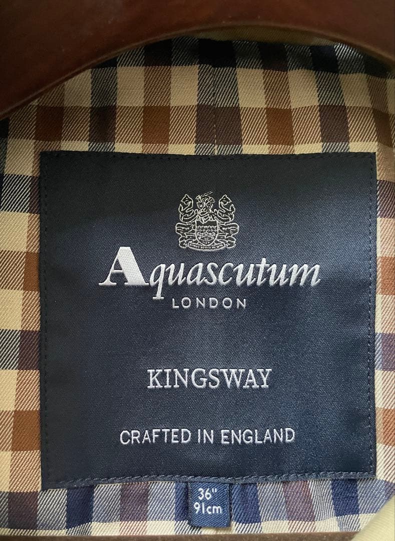 ✴︎美品✴︎MADE IN U.K.本家アクアスキュータム　KINGSWAY 36