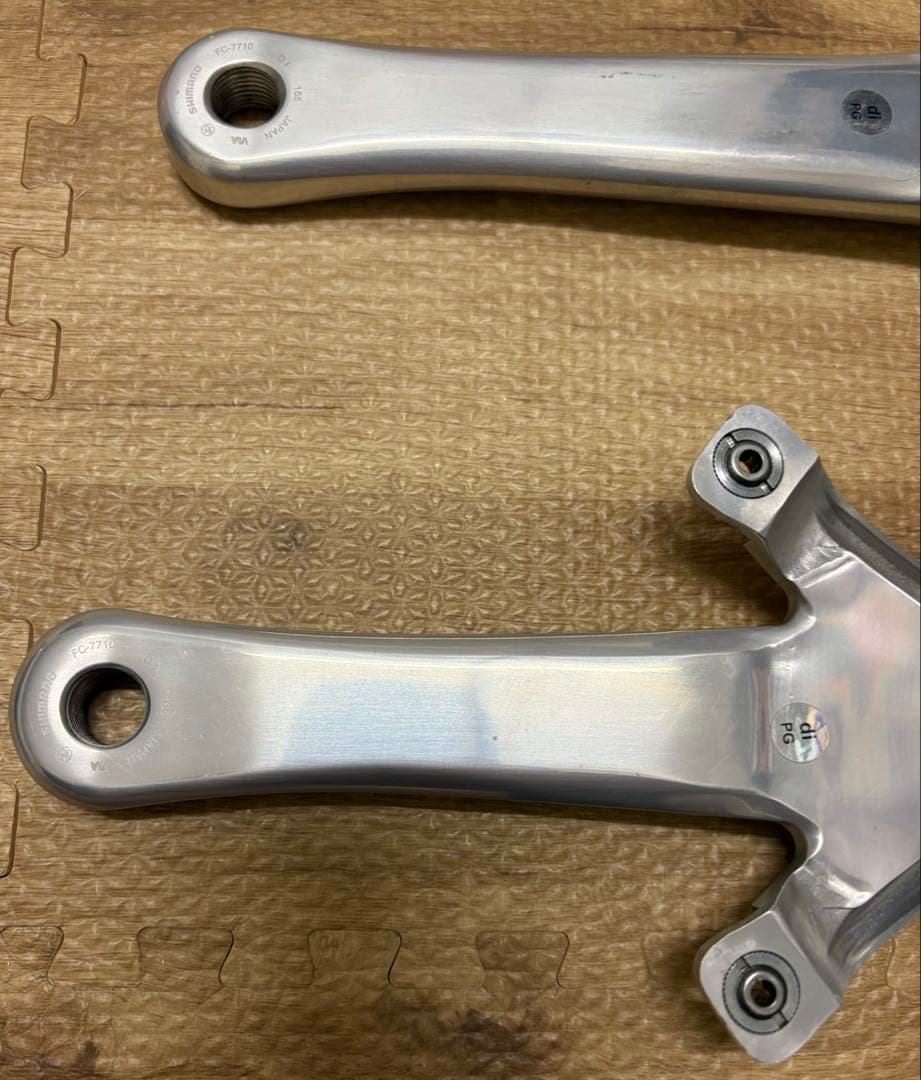 SHIMANO クランクFC-7710　165mm njs VIA ピスト
