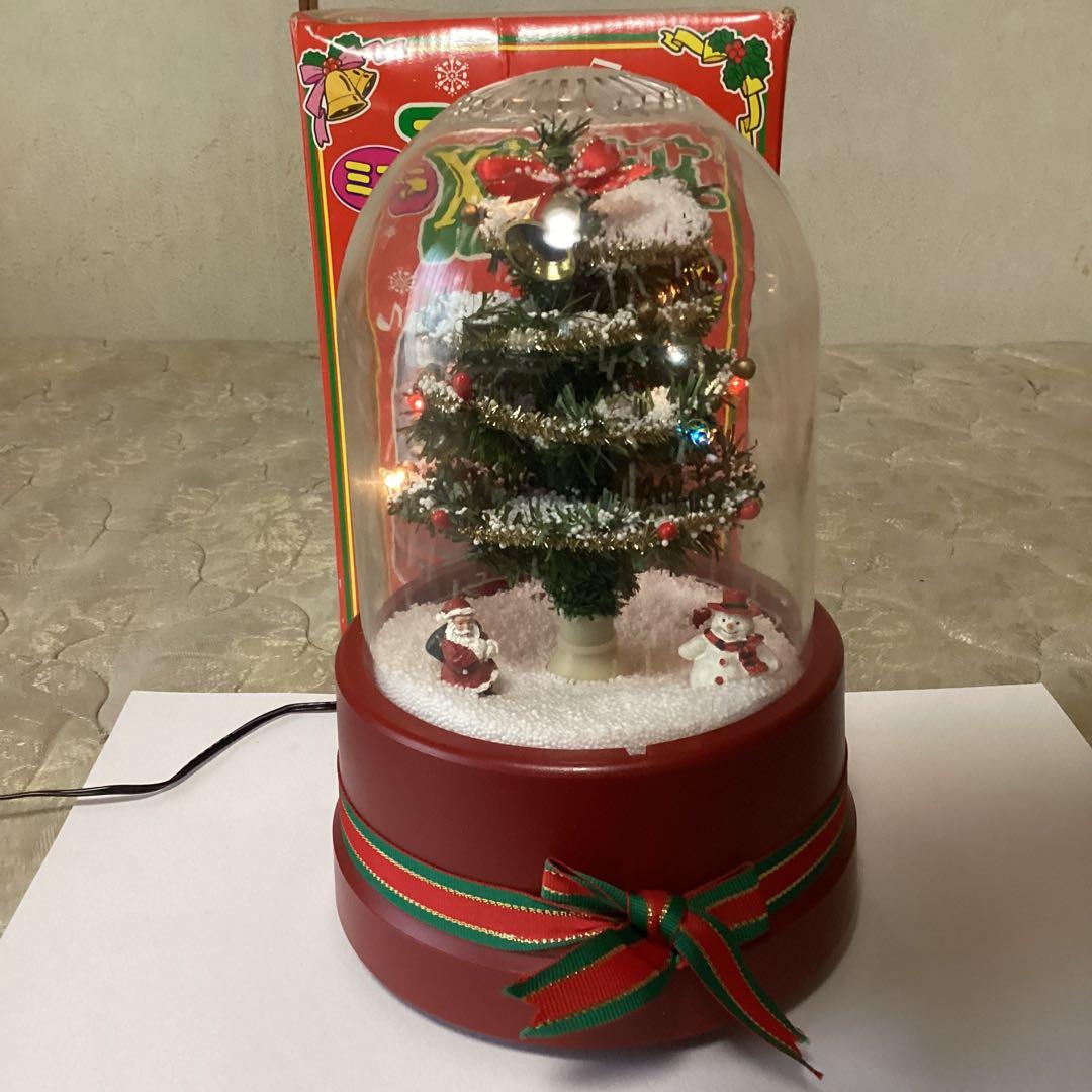 クリスマス　オルゴール付き、ホワイトＸmasツリー　AC アダプター付き